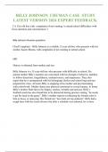 BILLY JOHNSON  I HUMAN CASE  STUDY  LATEST VERSION 2024 EXPERT FEEDBACK. {“A 13yr old boy with  complaints of not wanting  to attend school difficulties with focus attention and concentration.”}