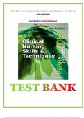 Test Bank For Clinical Nursing Skills and Techniques 9th Edition....A+..Latest 2024
