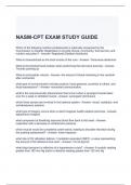 NASM-CPT EXAM STUDY GUIDE 2024