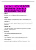 FMF LCE 100% VERIFIED  ANSWERS 2024/2025  GUARANTEED PASS