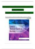 TEST BANK For Lewis's Medical Surgical Nursing, 12th Edition by Mariann M. Harding , Verified Chapters 1 - 69, Complete Newest Version