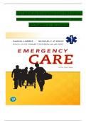 TEST BANK For Emergency Care, 14th Edition by Daniel Limmer, Michael F. O'Keefe, Verified Chapters 1 - 41, Complete Newest Version