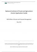 National Institute of Food and AgricultureGrants Application Guide