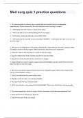 Med surg quiz 1 practice questions with answers 2024