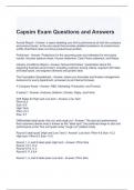 Capsim Exam Questions and Answers