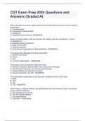 CDT Exam Prep 2024 Questions and Answers (Graded A)