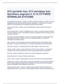 S12 sprinkler test, S13 standpipe test, Sprinklers segment 5, S-12 CITYWIDE SPRINKLER SYSTEMS