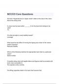 NCCCO Core Questions with correct Answers 2024/2025( A+ GRADED 100% VERIFIED).