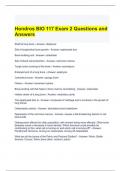 Hondros BIO 117 Exam 2 Questions and Answers 2024
