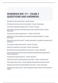 HONDROS BIO 117 - EXAM 3 QUESTIONS AND ANSWERS 2024