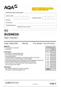 AQA AS BUSINESS 7131 2022&2023 BUNDLE.