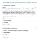 NR-351: |NR 351TRANSITIONS IN PROFESSIONAL NURSING PRACTICE SELF TEST 9  QUESTIONS WITH 100% SOLVED SOLUTIONS| VERIFIED ANSWERS