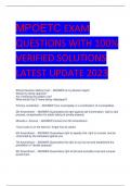 MPOETC EXAM  QUESTIONS WITH 100%  VERIFIED SOLUTIONS LATEST UPDATE 2023