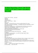 Accident Reporting GPSTC DH WITH COMPLETE SOLUTION GRADED A 20242025