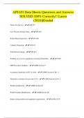 API 653 Data Sheets Questions and Answers SOLVED 100% Correctly!! Latest (2024)|Graded