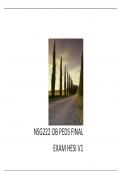 NSG222 OB PEDS Final EXAM HESI V1 Blueprint Family Nursing (Herzing University)