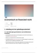 Samenvatting Economisch en Financieel Recht