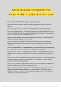 OMST 2024 REVIEW QUESTIONS EXAM WITH COMPLETE SOLUTIONS