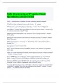 Safe Dispensing of Propane Exam Questions and Answers / Graded A