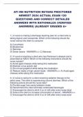 ATI RN NUTRITION RETAKE PROCTORED NEWEST 2024 ACTUAL EXAM 120 QUESTIONS AND CORRECT DETAILED ANSWERS WITH RATIONALES (VERIFIED ANSWERS) |ALREADY GRADED A+