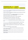 HONDROS BIO 117 - EXAM 1 QUESTIONS WITH CORRECT ANSWERS / GRADED A