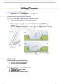 Valley Climates - Grade 12