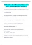 BMGT364 Final Exam Test Questions with Correct Answers Graded A+