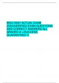 WGU D027 ACTUAL EXAM 2O24|VERIFIED EXAM QUESTIONS AND CORRECT ANSWERS ALL GRADED A +|SUCCESS GUARANTEED !!!