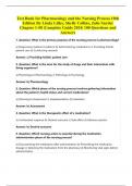 Test Bank for Pharmacology and the Nursing Process 10th  Edition By Linda Lilley, Shelly Collins, Julie Snyder  Chapter 1-58 |Complete Guide 2024| 100 Questions and  Answers