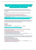 2024 ATI RN Fundamentals Proctored Exam 2023 Updated  2024 New Latest Version with All Questions from Actual  Past Exam and 100% Correct Answers