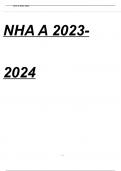 CCMA NHA Exam Practice Questions and Answers 2023/2024