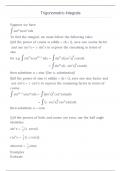 TRIGONOMETRIC INTEGRALS