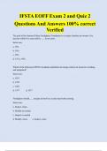 IFSTA test  Questions And Answers 100% correct Verified