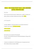 HCCA - CHC EXAM STUDY PACK -AND ANSWERS LATEST UPDATED 2024