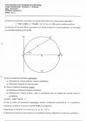 Examens Corrigée (1 Exercice ) _  Méchanique du point SUR les cordonnées cartésiennes & Polaires & intrinsèques    _ Phisique1_ 1er année univ _