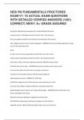 HESI PN FUNDAMENTALS PROCTORED EXAM V1- V2 ACTUAL EXAM QUESTIONS WITH DETAILED VERIFIED ANSWERS (100% CORRECT) NEW!! /A+ GRADE ASSURED