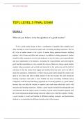 TEFL LEVEL 5 FINAL EXAM