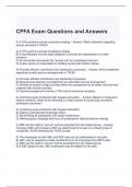 CPFA Exam Questions and Answers (Graded A)