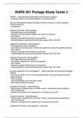 NURS 251 Portage Study Guide 3