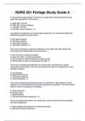 NURS 251 Portage Study Guide 4