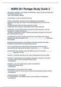 NURS 251 Portage Study Guide 2