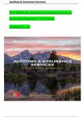 TEST BANK For Auditing & Assurance Services: A Systematic Approach, 11th Edition By William Messier Jr, Steven Glover, Verified Chapters 1 - 21, Complete Newest Version