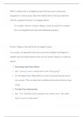 D095 A student who is an English Learner has been given a homework assignment to write an 
