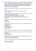 Master Medication (Furosemide Po/IV Ceftriaxone IV/IM Lanoxin PO/IV Glucophage PO (metformin) Metoprolol PO Hydrocodone PO Omeprazole PO) 2024 Questions With All Correct Solutions!!