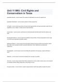 Unit 11 MKI: Civil Rights and Conservatism in Texas  Study Case.