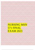 NURSING MSN 571 FINAL EXAM 2023