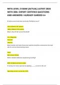 NETA LEVEL 2 EXAM (ACTUAL) LATEST 2024  WITH 300+ EXPERT CERTIFIED QUESTIONS  AND ANSWERS I ALREADY GARDED A+