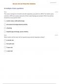 NR-328:| NR 328 PEDIATRIC NURSING UNIT 2 NR328 - NURSING CARE PEDIATRIC RESPIRATORY ALTERATIONS QUESTIONS WITH VERIFIED ANSWERS