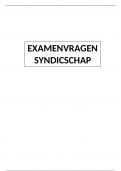 Alle examenvragen syndicschap