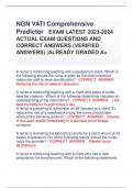   NGN VATI Comprehensive Predictor   EXAM LATEST 2023-2024 ACTUAL EXAM QUESTIONS AND CORRECT ANSWERS (VERIFIED ANSWERS) |ALREADY GRADED A+      A nurse is reinforcing teaching with a postpartum client. Which of the following should the nurse explain as th